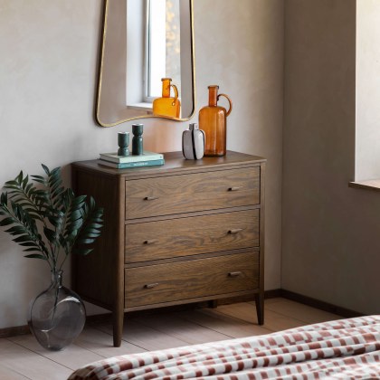 Gallery Direct Camden Walnut 3 Drawer Chest Gallery Direct Camden Walnut 3 Drawer Chest