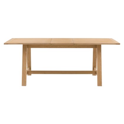 Gallery Direct Eton Extending Trestle Dining Table Natural Gallery Direct Eton Extending Trestle Dining Table Natural