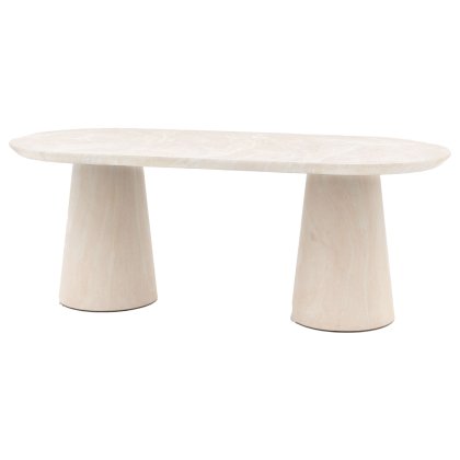 Gallery Direct Pedra Oval Dining Table Travertine Gallery Direct Pedra Oval Dining Table Travertine