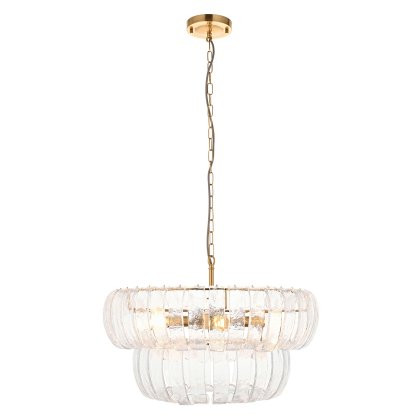 Gallery Direct Montrose 6 Pendant Light Brushed Aged Brass Gallery Direct Montrose 6 Pendant Light Brushed Aged Brass