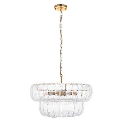 Gallery Direct Montrose 6 Pendant Light Brushed Aged Brass Gallery Direct Montrose 6 Pendant Light Brushed Aged Brass