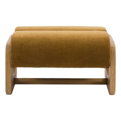 Gallery Direct Marco Footstool - Golden Gallery Direct Marco Footstool - Golden
