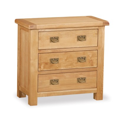Winchester Bedroom Oak 3 Drawer Chest Winchester Bedroom Oak 3 Drawer Chest