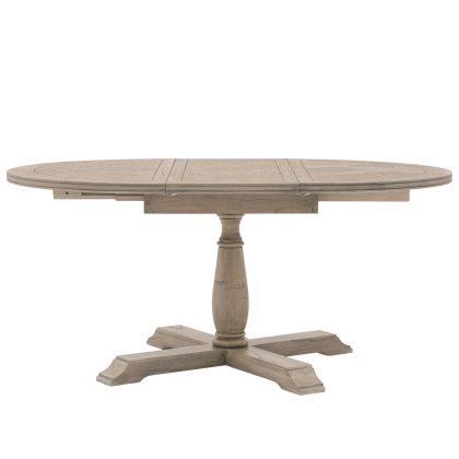 Gallery Direct Rustique Round Extending Dining Table Gallery Direct Rustique Round Extending Dining Table