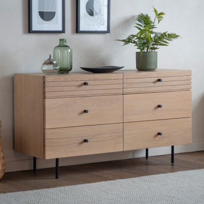 Gallery Direct Okayama 6 Drawer Chest Gallery Direct Okayama 6 Drawer Chest