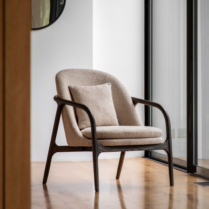 Gallery Direct Alegra Modern Armchair - Taupe Gallery Direct Alegra Modern Armchair - Taupe