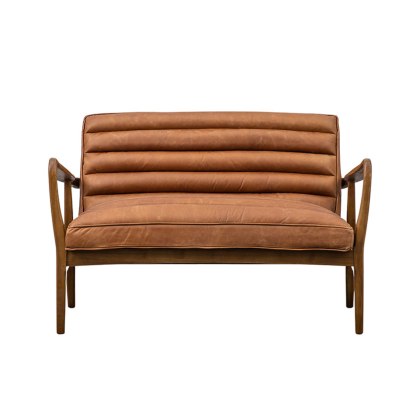 Gallery Direct Datsun Vintage Brown 2 Seater Sofa Gallery Direct Datsun Vintage Brown 2 Seater Sofa