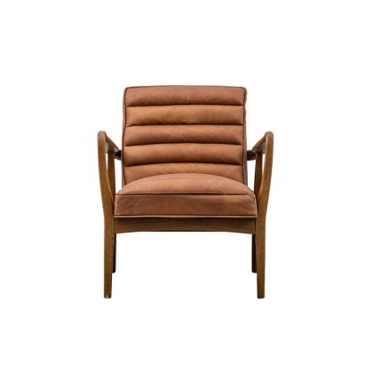 Gallery Direct Datsun Vintage Brown Leather Armchair Gallery Direct Datsun Vintage Brown Leather Armchair