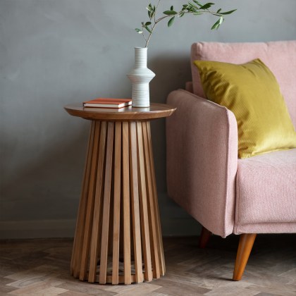 Gallery Direct Brookland Side Table Slatted Gallery Direct Brookland Side Table Slatted