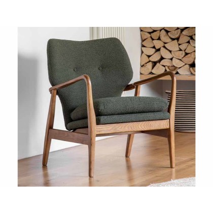 Gallery Direct Jensen Modern Armchair - Green Gallery Direct Jensen Modern Armchair - Green