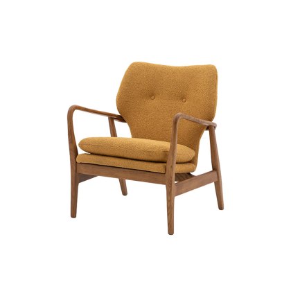 Gallery Direct Jensen Modern Armchair - Ochre Gallery Direct Jensen Modern Armchair - Ochre