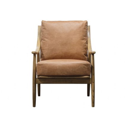 Gallery Direct Reliant Armchair | Brown Leather Gallery Direct Reliant Armchair | Brown Leather
