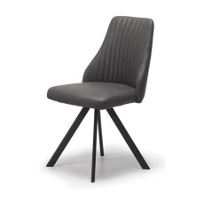 Francesco White Extending Dining Table & 4 Dark Grey Dallas Dining Chairs Francesco White Extending Dining Table & 4 Dark Grey Dallas Dining Chairs