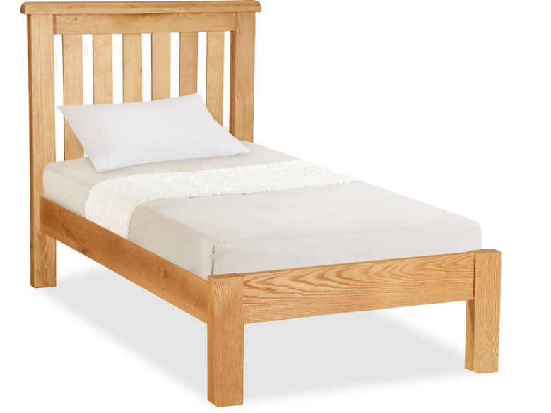 Winchester 3'0 single oak bed frame