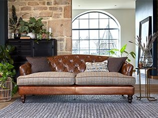 Cosy up this winter with a Classic Harris Tweed sofa or armchair