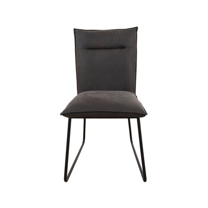 Dining Chair- Grey Suede