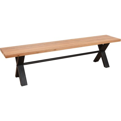 140cm Wood Top Bench