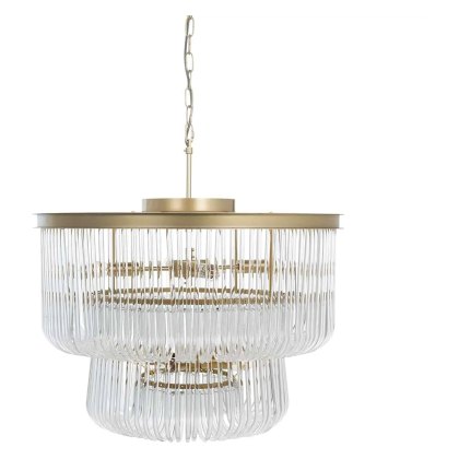 Romy Brushed Gold Chandelier Romy Brushed Gold Chandelier