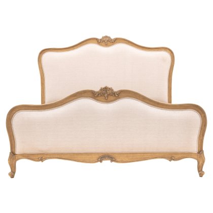 Chic Linen Upholstered King Bed Chic Linen Upholstered King Bed