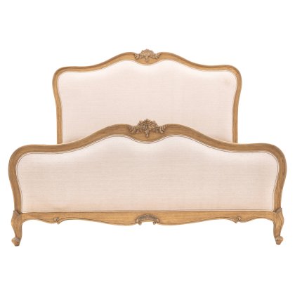 Chic Linen Upholstered Super King Bed Chic Linen Upholstered Super King Bed