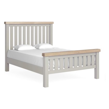 Coastal Stone Grey Slatted Double Bed Coastal Stone Grey Slatted Double Bed