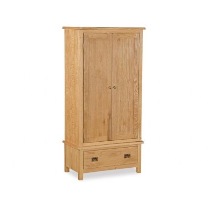 Fairfax Compact Oak Gents Wardrobe Fairfax Compact Oak Gents Wardrobe