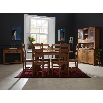 Dining Chair with Brown Seat