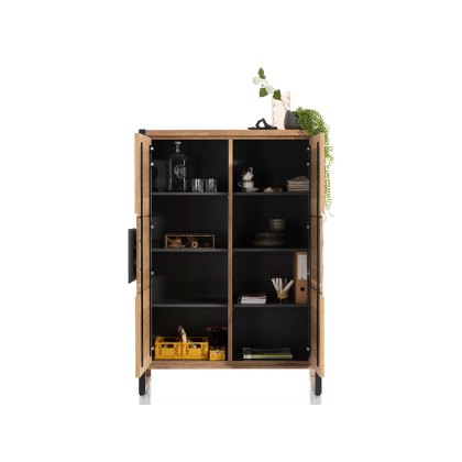 Tall 2-Door vitrine cabinet w110 cm