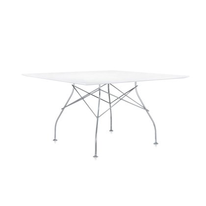 Kartell Glossy by Antonio Citterio White Square Table