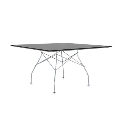 Kartell Glossy by Antonio Citterio Black Square Table