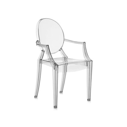 Kartell Louis Ghost by Philippe Starck Light Smoke Chair