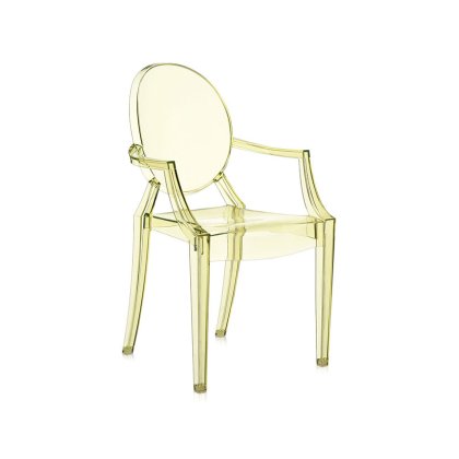 Kartell Louis Ghost by Philippe Starck Straw Yellow Chair