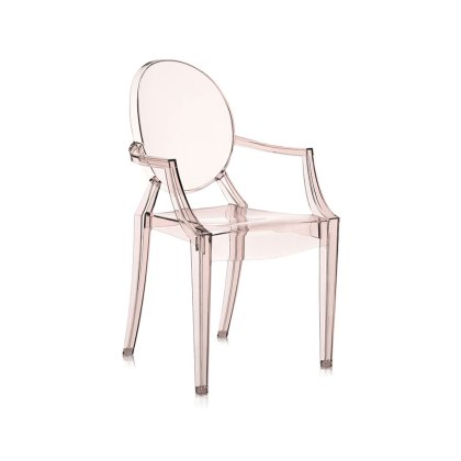 Kartell Louis Ghost by Philippe Starck Orange Sunset Chair