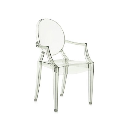 Kartell Louis Ghost by Philippe Starck Crystal Green Chair