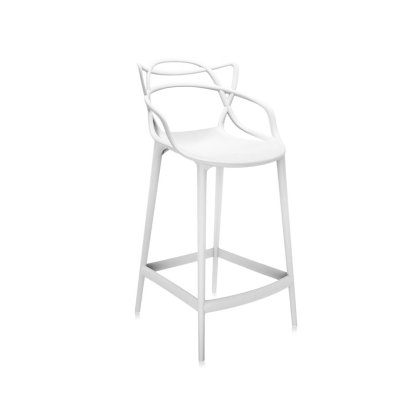 Kartell Masters by Phillippe Starck Stool H.65 White