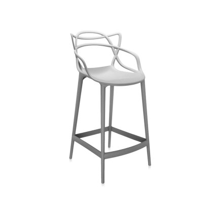 Kartell Masters by Phillippe Starck Stool H.65 Grey