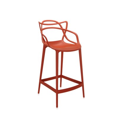 Kartell Masters by Phillippe Starck Stool H.65 Rust