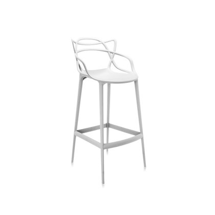 Kartell Masters by Phillippe Starck Stool H.75 White