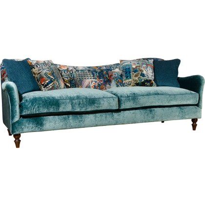 Spink & Edgar Tiffany Fabric Grand Sofa