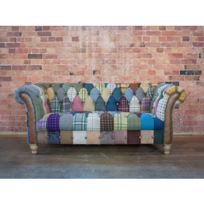 2 Seater Patchwork fabric