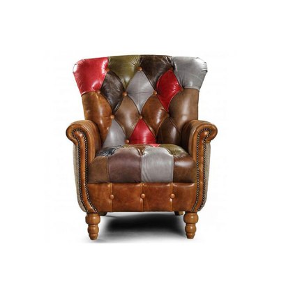 Alderley Chair Patchwork leather