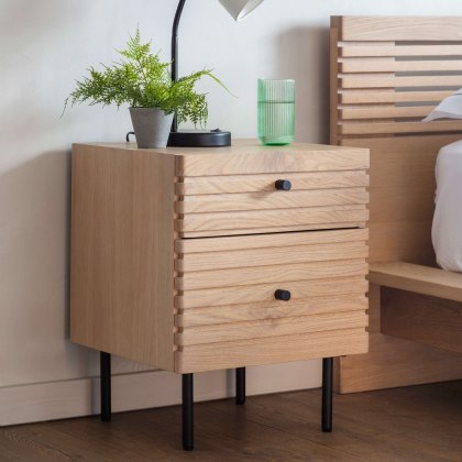 Okayama 2 Drawer Bedside Okayama 2 Drawer Bedside