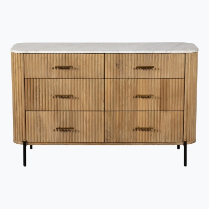 Raffi Wide 6 Drawer Chest Raffi Wide 6 Drawer Chest