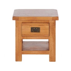 Fairfax Oak Lamp Table with Drawer