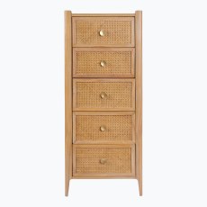 Java 5 Drawer Tall Chest