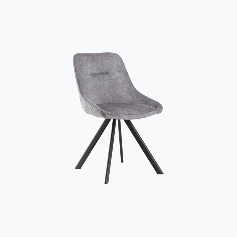 Dining Chair in Grey fabric Dining Chair in Grey fabric