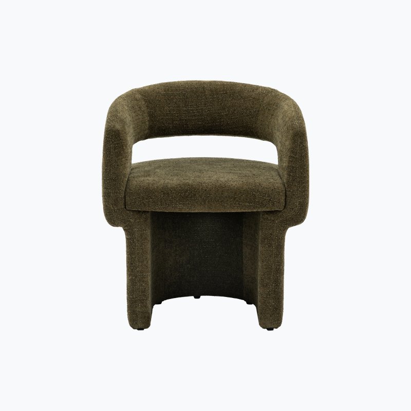 Renzo Green Boucle Dining Chair Renzo Green Boucle Dining Chair