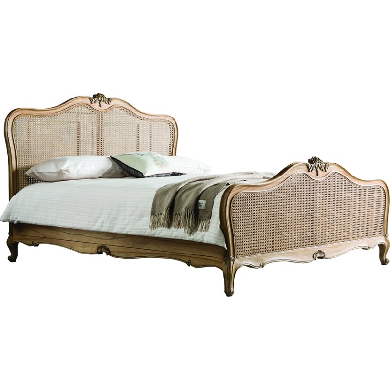 Ashwell Weathered King Size Cane Bed Ashwell Weathered King Size Cane Bed