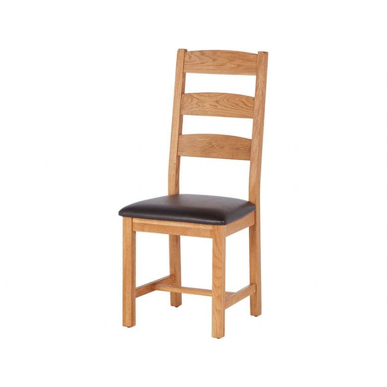 Ladder Back Chair with PU Seat Ladder Back Chair with PU Seat