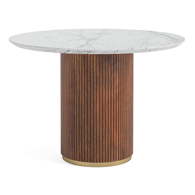 ROUND DINING TABLE - MARBLE TOP ROUND DINING TABLE - MARBLE TOP